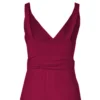 Wine Maxi Special Occasion Dress - The Best Maxi Back close up View