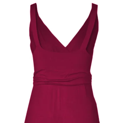 Wine Maxi Special Occasion Dress - The Best Maxi Back close up View