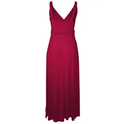 Wine Maxi Special Occasion Dress - The Best Maxi Back View