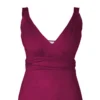 Wine Maxi Special Occasion Dress - The Best Maxi Front close up View