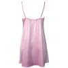 Women's Satin Chemise - Sweet Thing in Pink Back view