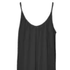 Erin Black Summer Maxi Shift Dress - Back Close up
