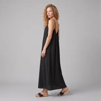 Black Summer Maxi Shift Dress