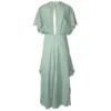Versatile Sage Voile Dress - The Just Beautiful - Back View