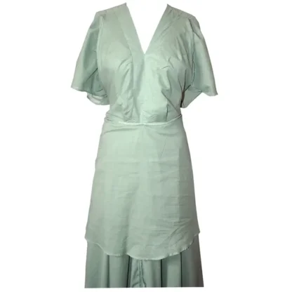 Versatile Sage Voile Dress - The Just Beautiful - Front Lining View