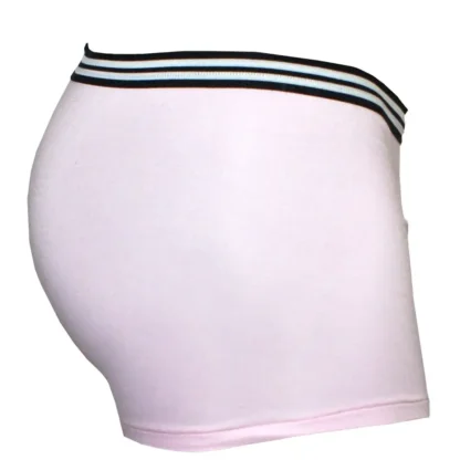 Men's Pink Boxer Briefs Side View