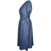 Airforce Blue Midi Suki Wrap Dress - Side View