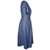 Airforce Blue Midi Suki Wrap Dress - Other Side View