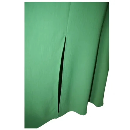 Green Dress for weddings and occasions - the Romantic Dress - slit detail view