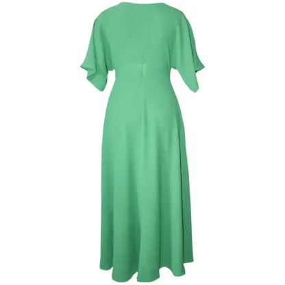 Green Dress for weddings and occasions - the Romantic Dress - Back view