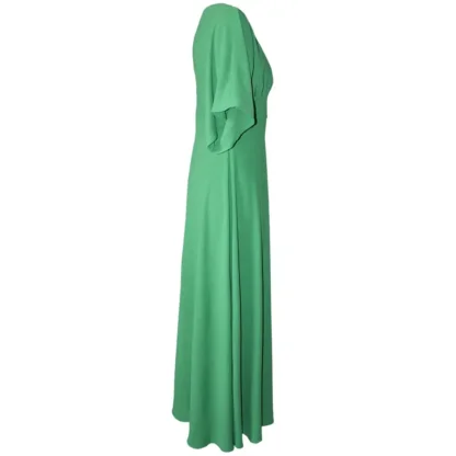 Green Dress for weddings and occasions - the Romantic Dress - side view
