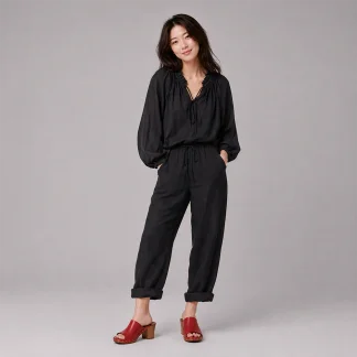 BLACK CASUAL PANTS