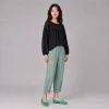 linen pull-up pants