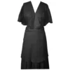 Black Cotton Dress - Just Beautiful in voile - Inside Lining View