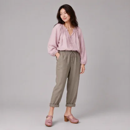 taupe pants for women