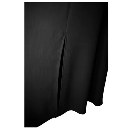Nucleus Romantic black empire waist maxi dress - Slit View