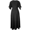 Nucleus Romantic black empire waist maxi dress - Back View