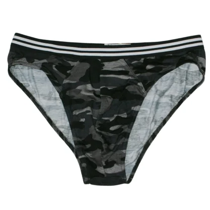 Men's Camo Briefs South Africa - Black Camo Flat view