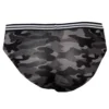 Men's Camo Briefs South Africa - Black Camo Back View