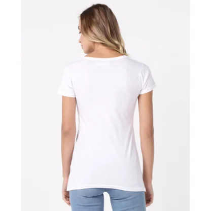 Made to Order T Shirt for Women - Model pic White Back