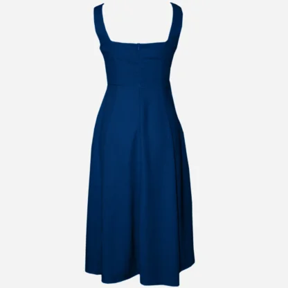Occasion Midi Dress - The Heritage Dress - Back in Navy