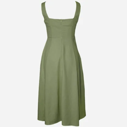 Occasion Midi Dress - The Heritage Dress - Back in Fatigue