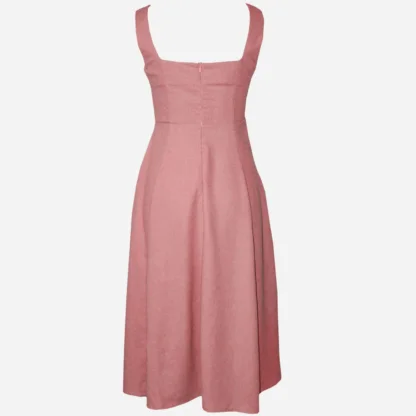 Occasion Midi Dress - The Heritage Dress - Back in Dusty Pink