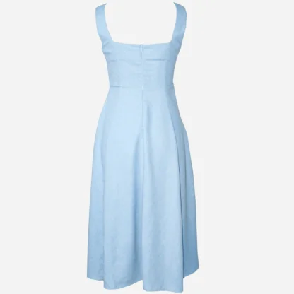 Occasion Midi Dress - The Heritage Dress - Back in Pale Blue