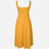 Occasion Midi Dress - The Heritage Dress - Back in Mustard