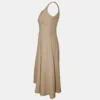Occasion Midi Dress - The Heritage Dress - Side in Taupe