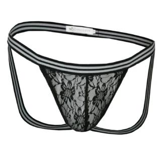 Nucleus Clothing is Handmade in Cape Town 11 Men's Lace Jockstrap - Front Ghost View