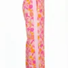 Floral wide-leg pants side view
