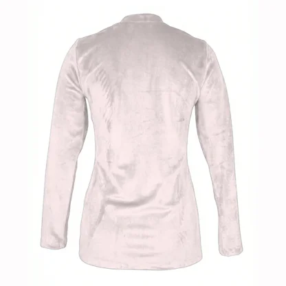 Nucleus Ribbed velour Long Sleeve - Blush Back