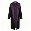 Nucleus Two Faced Coat Fron Open Black and Grape