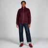 Knit Track Jacket: Upgraded Casual Style 3 Track jacket Mid Size Model Maroon