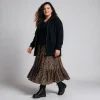 Knit Track Jacket: Upgraded Casual Style 4 Track jacket Plus Size Model Black