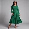 Fit and Flare Midi Dress in Scuba Crepe - The Brigitte Classic 2 Fit and flare midi dress