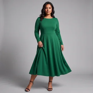 Fit and flare midi dress