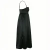 Lucy Babydoll Dress Side Ghost Black