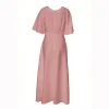 The Revarie Dress Dusty Pin Back