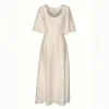 The Revarie Dress Front Natural