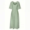 The Revarie Dress Front Sage